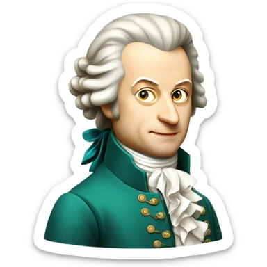 Wolfgang amadeus mozart sticker