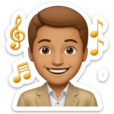 musical icon sticker