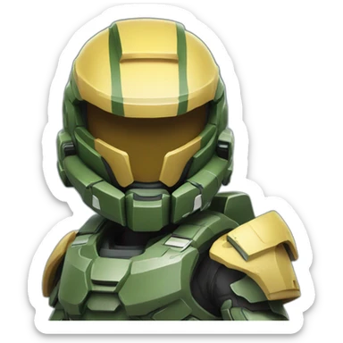 Halo Spartan cute sticker