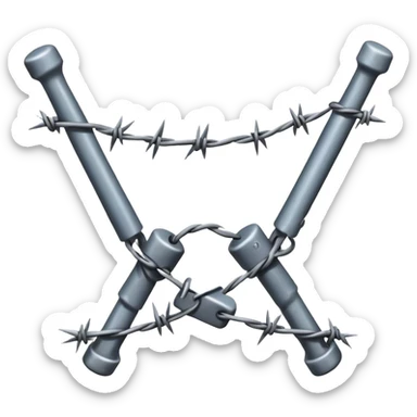 barb wire sticker