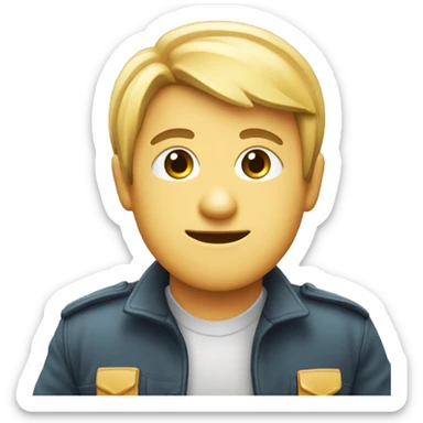 Logo qpython com o nome j2mf4 embutido sticker