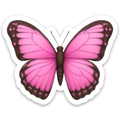 Butterfly pink sticker