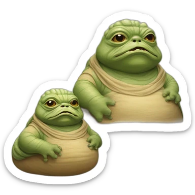 Jabba the hutt sticker