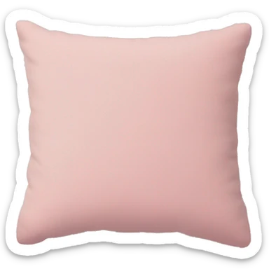 Pastel pink pillow sticker