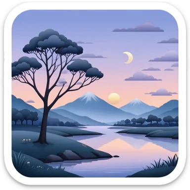 Gloomy-dusky-dull-aesthetic-scenic-scenery-Decoration sticker