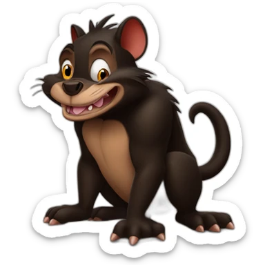 Tasmanian devil looney tunes sticker