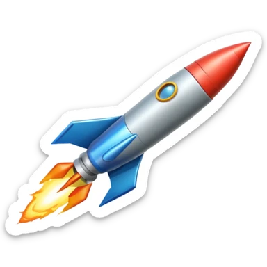 Missile rocket  sticker