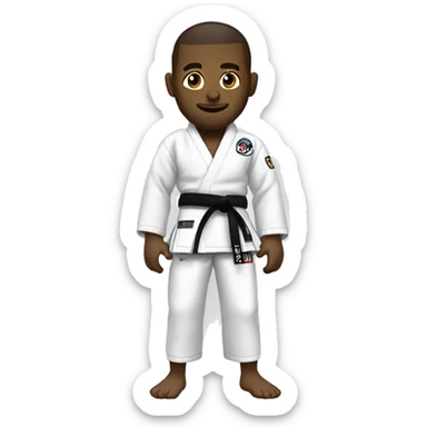 jiu jitsu fighter sticker