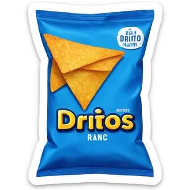 cool ranch blue bag doritos sticker