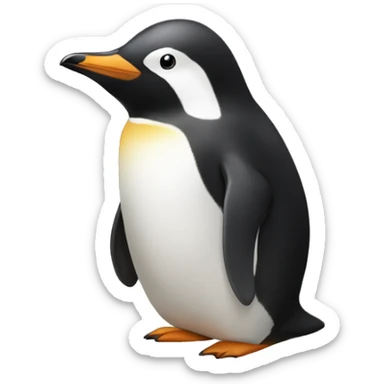 genera un emoji de un pinguino egresado sticker