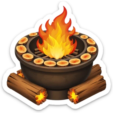 Fire Pit, different sticker