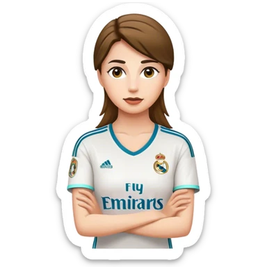 Real Madrid woman sticker
