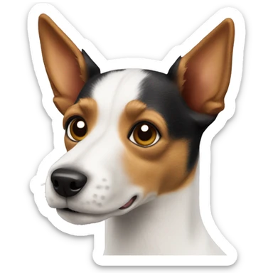 toy fox terrier dog sticker