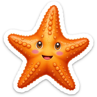 Blushed cheeks starfish sticker