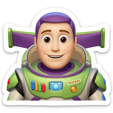 Buzz Lightyear saying  "I Love You until Infinity and beyond!!" sticker