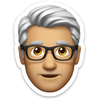 Memoji of Andrew Huberman	40s, Silver fox, tortoiseshell glasses, crisp button-downs, muscular sticker