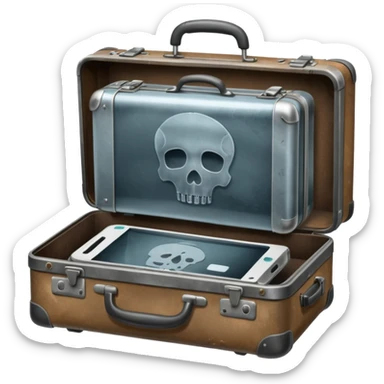 Suitcase Sca X ray sticker