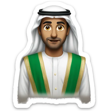 photorealistic Faisal of Saudi Arabia sticker