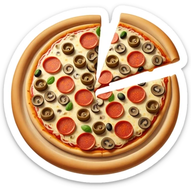 junk food pizza sticker