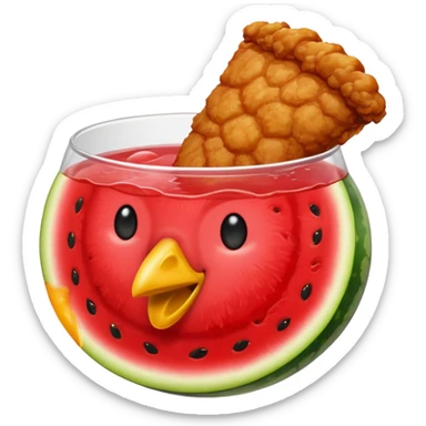 Watermelon kool-aid and fried chicken sticker