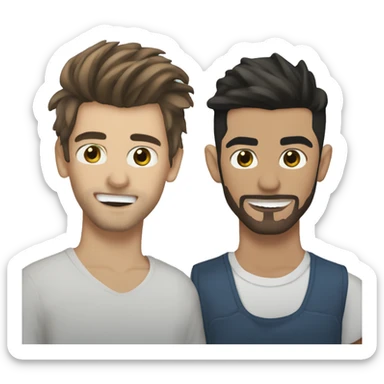 louis tomlinson and zayn malik  sticker