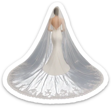 Wedding vail  sticker