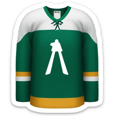 same hockey jersey dark green color sticker