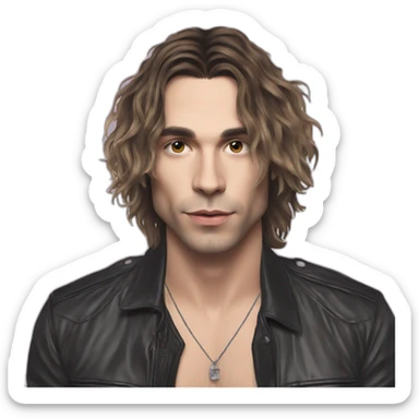 damiano david the singer from maneskin sticker