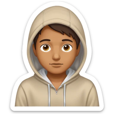 Chien porter un sweat à capuche sticker