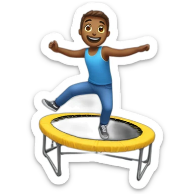 Trampoline Man sticker