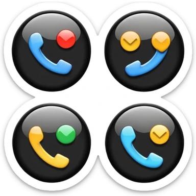 Play buttons black sticker