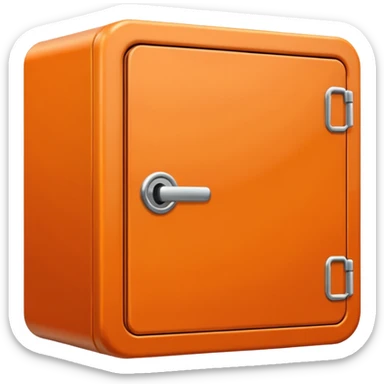 locker orange sticker