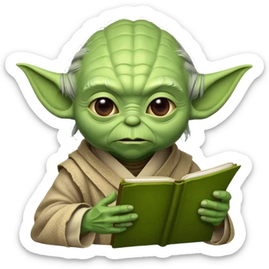 Yoda with the text 6 7 nothing else  sticker