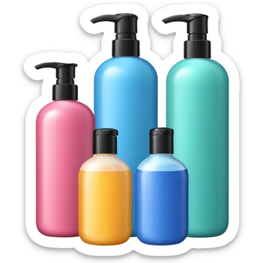 Shampoo, conditioner, mask  sticker