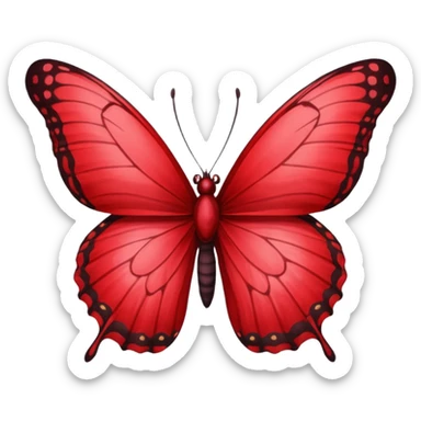 UNA BUTTERFLY FANTASY. DEBE TENER ESTE TONO/COLOR APROX: #BF1736 sticker