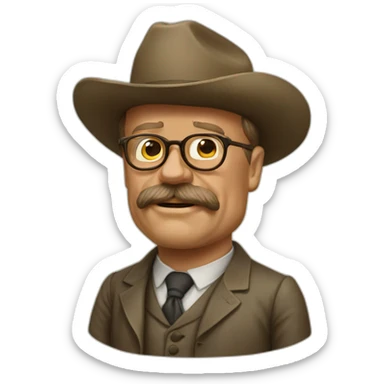 Theodore Roosevelt sticker