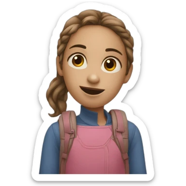 Un garçon qui aime une fille sticker