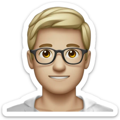 Quimico farmacológico joven con lentes  sticker