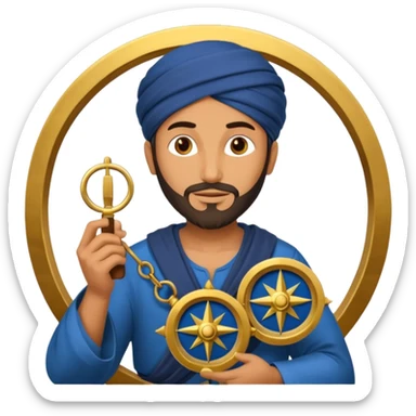 Ibn Battuta with compas sticker