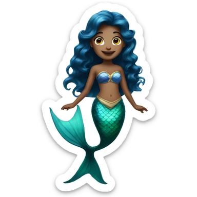 mermaid princess sticker