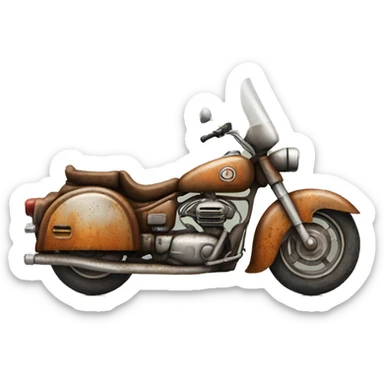 Rusty Caravan motorcycle  sticker