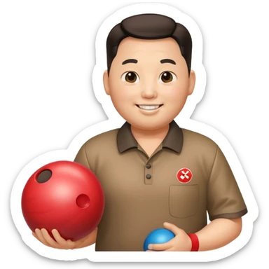 Kim jeong un bowling sticker
