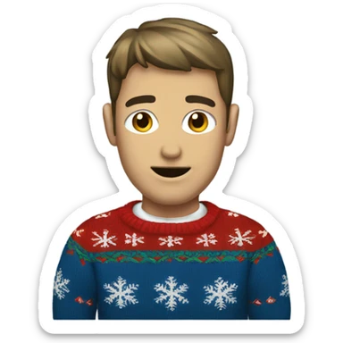 Ugly Christmas sweater  sticker