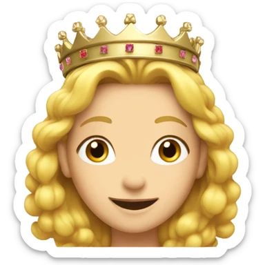 Heidi with crown loving sticker