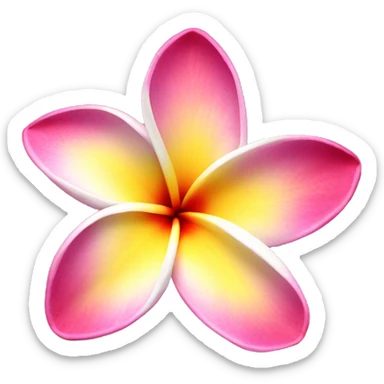 Plumeria sticker
