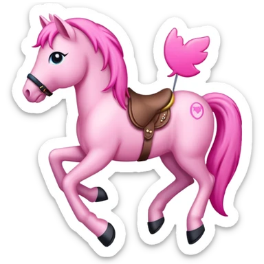 pink pony club sticker