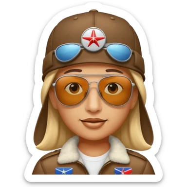 Horny airplane sticker