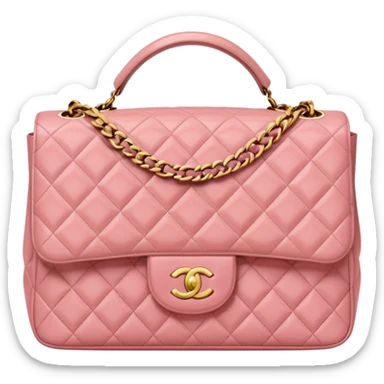 A light pink Chanel bag sticker