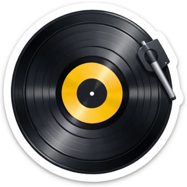 Record vinyl sticker