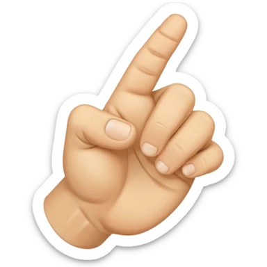 hand in a fist, thumb over fingers sticker